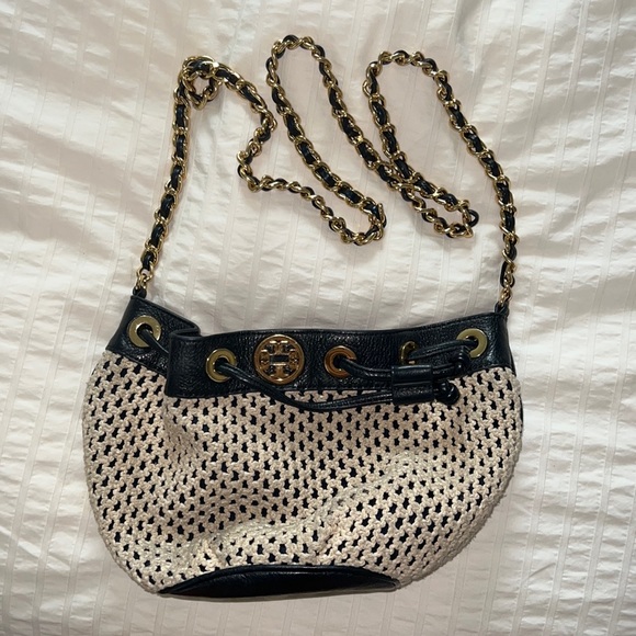 Tory Burch Handbags - Tory Burch Crochet Crossbody Chain Bag